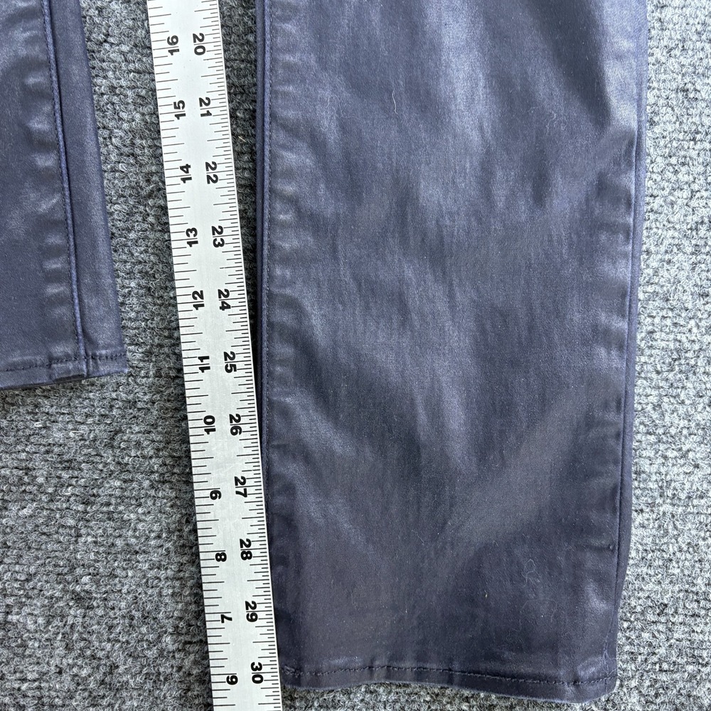 Rock & Republic Berlin Skinny Jeans Womens 28x30 Navy Denim Coated Mid Rise - Picture 4 of 14